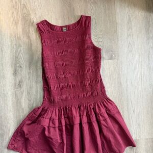 Burgundy Dress Game Day Spring Dress